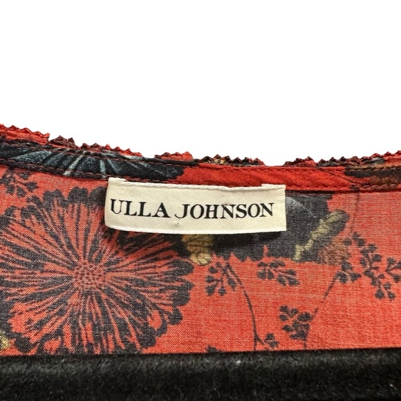 ULLA JOHNSON Irvette floral cotton-blend midi dress - Picture 8 of 9